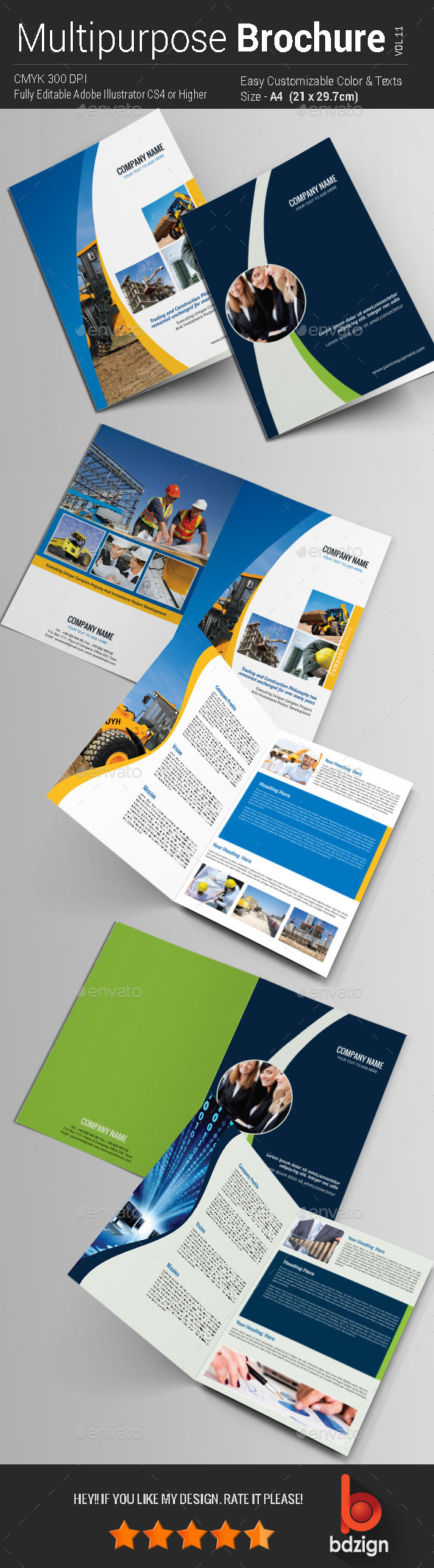 GraphicRiver Multipurpose Bi-fold Brochure Vol-11 11252890 GraphicRiver Multipurpose Bi-fold Brochure Vol-11 11252890