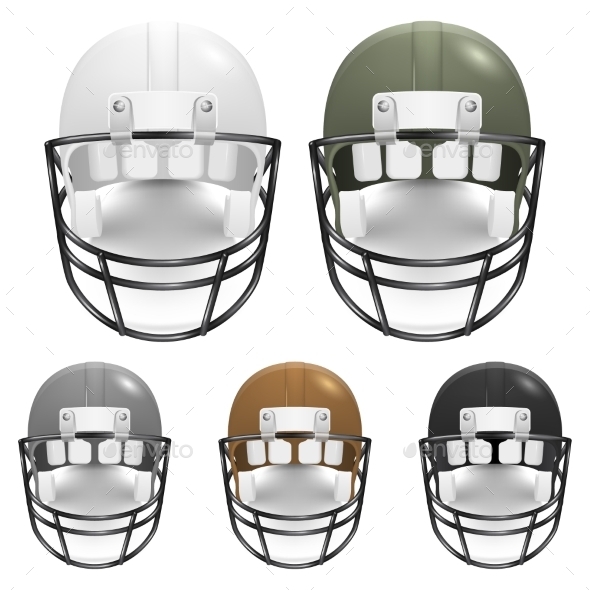 GraphicRiver Set Of Football Helmets 11253013 GraphicRiver Set Of Football Helmets 11253013