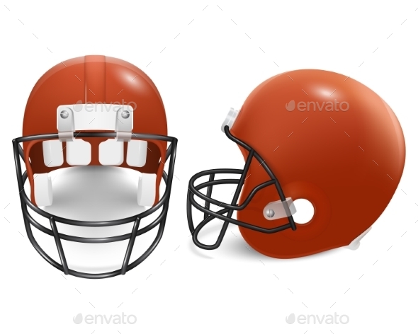 GraphicRiver Two Vector Football Helmets Front And Side View 11253022 GraphicRiver Two Vector Football Helmets Front And Side View 11253022