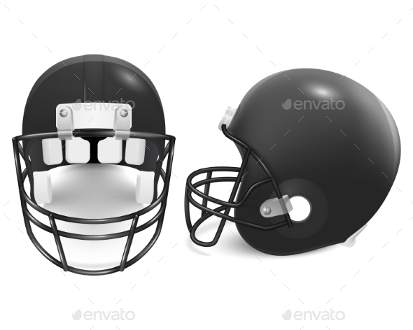GraphicRiver Two Vector Football Helmets Front And Side View 11253044 GraphicRiver Two Vector Football Helmets Front And Side View 11253044