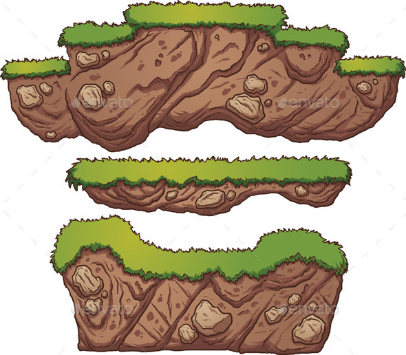 GraphicRiver Grass and Dirt Platforms 11253205 GraphicRiver Grass and Dirt Platforms 11253205