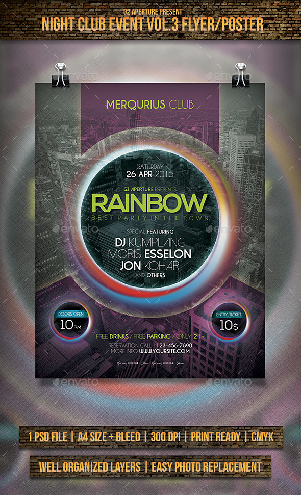 GraphicRiver Night Club Event Flyer Poster Vol.3 11228563 GraphicRiver Night Club Event Flyer Poster Vol.3 11228563