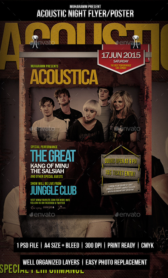GraphicRiver Acoustic Night Flyer Poster 11253505 GraphicRiver Acoustic Night Flyer Poster 11253505