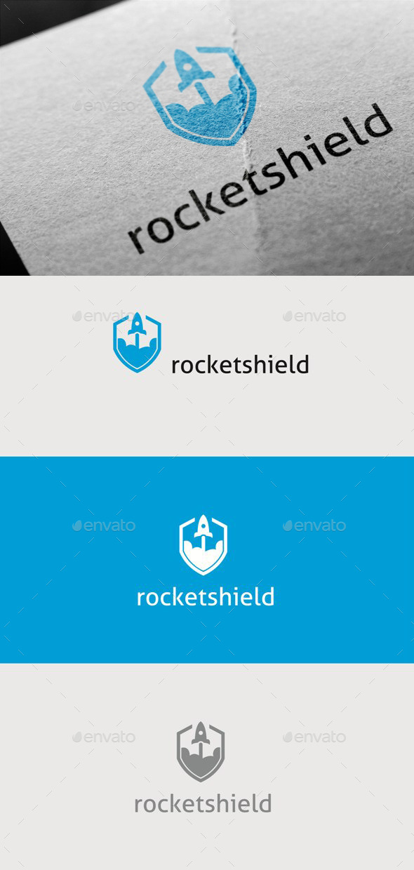 GraphicRiver Rocket Shield 11254579 GraphicRiver Rocket Shield 11254579