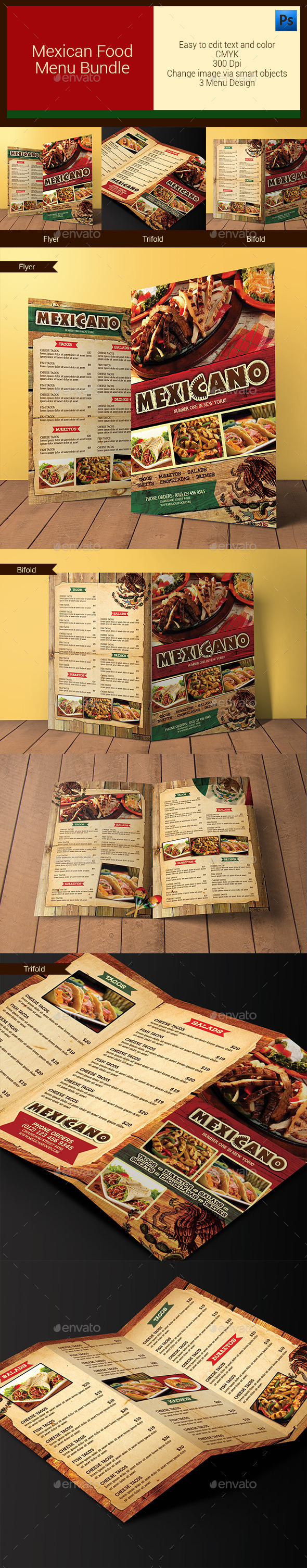 Mexican Food Menu Bundle