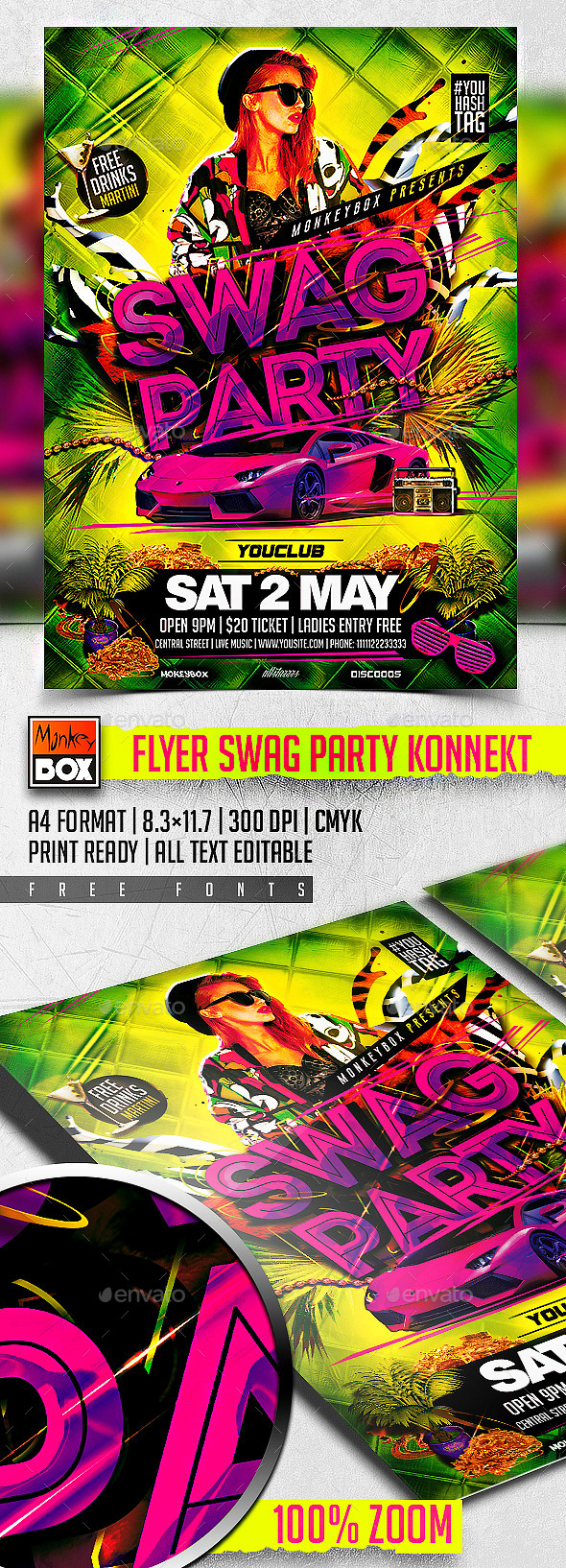 GraphicRiver Flyer Swag Party Konnekt 11255196 GraphicRiver Flyer Swag Party Konnekt 11255196