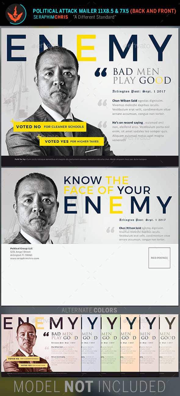 GraphicRiver Enemy Political Attack Mailer Template 11255538 GraphicRiver Enemy Political Attack Mailer Template 11255538