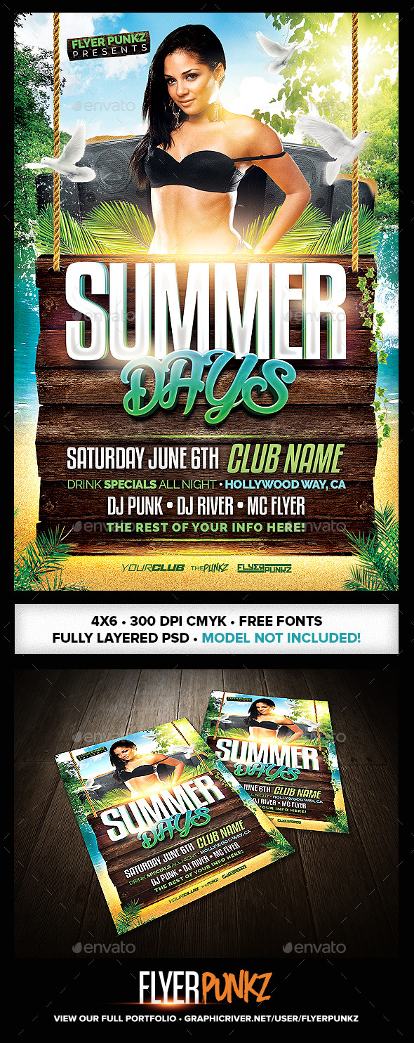 GraphicRiver Summer Days Club Flyer Template 11255865 GraphicRiver Summer Days Club Flyer Template 11255865