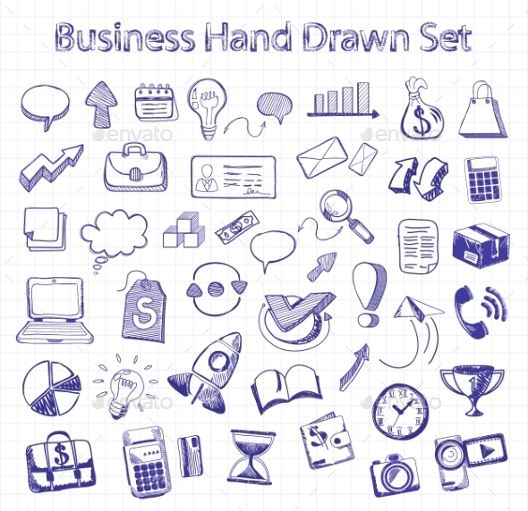 GraphicRiver Set Of Doodle Business And Management 11255887 GraphicRiver Set Of Doodle Business And Management 11255887