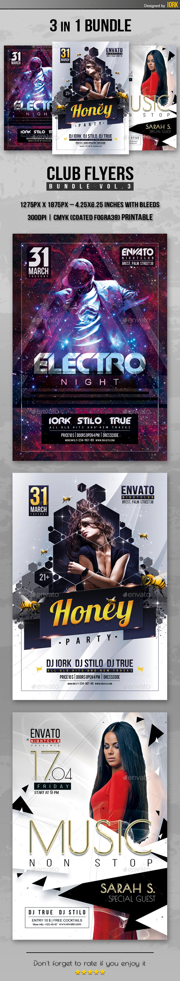 GraphicRiver Club Flyers Bundle Vol.3 11256472 GraphicRiver Club Flyers Bundle Vol.3 11256472