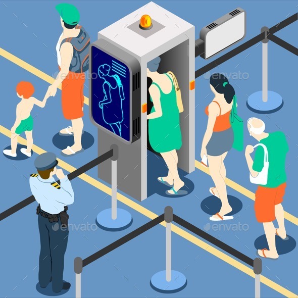 GraphicRiver Isometric Queue at Security Checkpoint 11257289 GraphicRiver Isometric Queue at Security Checkpoint 11257289