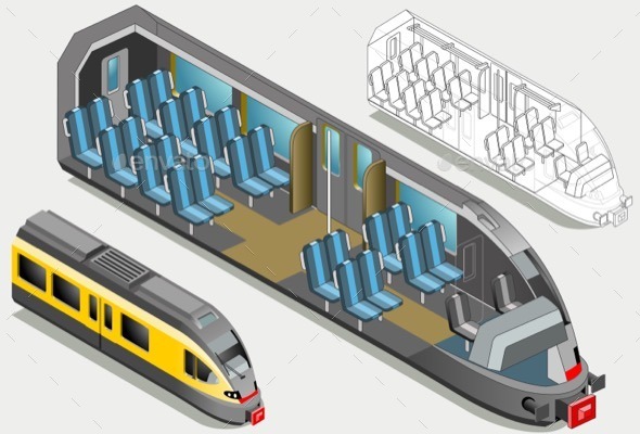 GraphicRiver Isometric High Speed Subway Longitudinal Section 11257426 GraphicRiver Isometric High Speed Subway Longitudinal Section 11257426