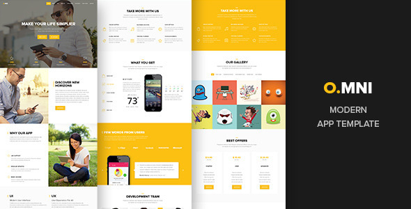 Omni - onepage app template