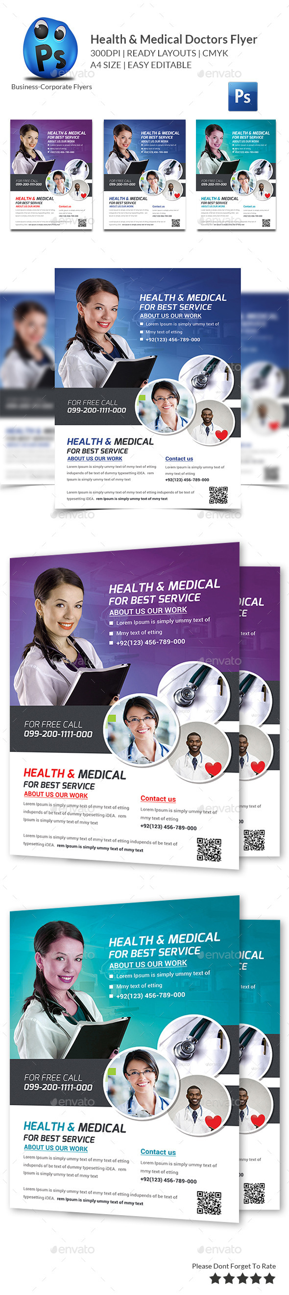 GraphicRiver Health & Medical Doctors Flyer Template 11258426 GraphicRiver Health & Medical Doctors Flyer Template 11258426
