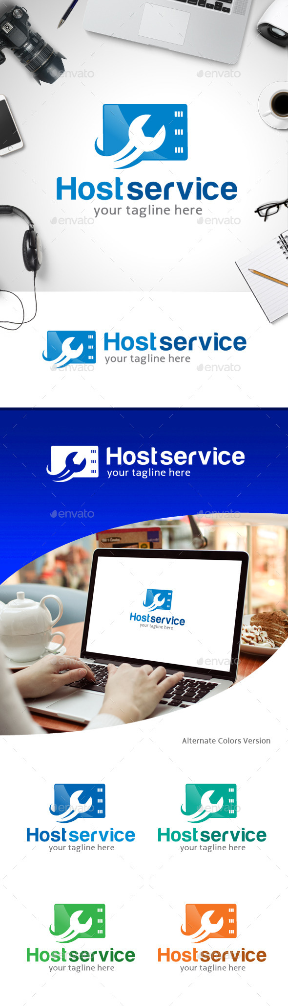 GraphicRiver Host Service Logo 11258828 GraphicRiver Host Service Logo 11258828