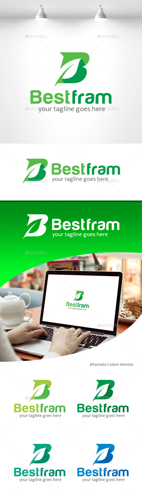 GraphicRiver Letter B Logo Leaf 11259107 GraphicRiver Letter B Logo Leaf 11259107