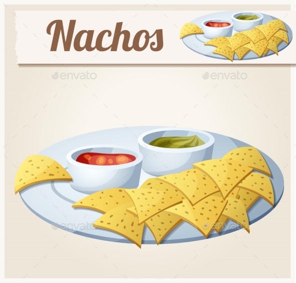 GraphicRiver Nachos Tortilla Chips Detailed Vector Icon 11259413 GraphicRiver Nachos Tortilla Chips Detailed Vector Icon 11259413