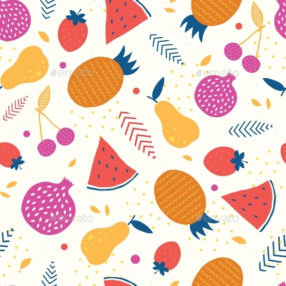 GraphicRiver Vector Colorful Tasty Fruit Seamless Pattern 11261210 GraphicRiver Vector Colorful Tasty Fruit Seamless Pattern 11261210