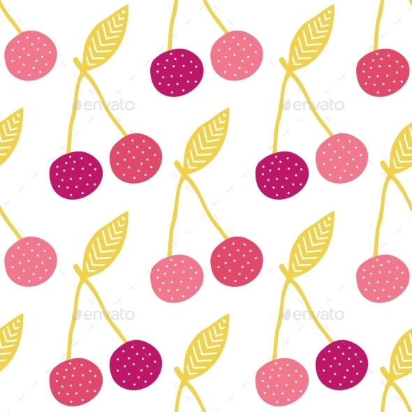 GraphicRiver Vector Yummy Cherries Seamless Pattern Background 11261212 GraphicRiver Vector Yummy Cherries Seamless Pattern Background 11261212