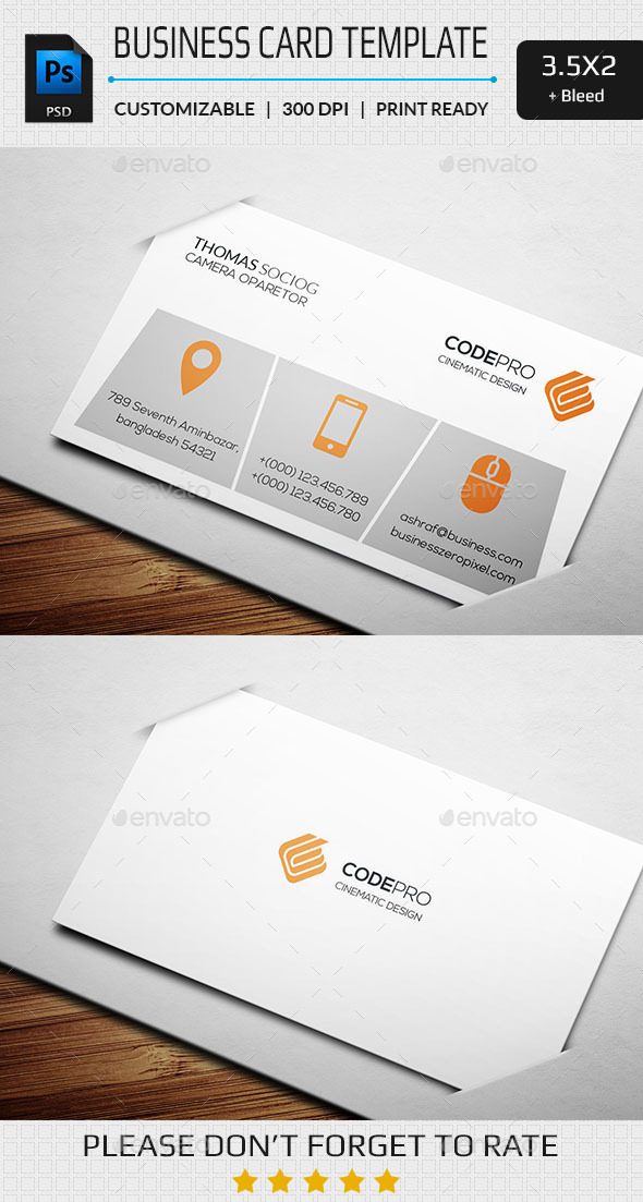 GraphicRiver Simply Business Card 11262854 GraphicRiver Simply Business Card 11262854