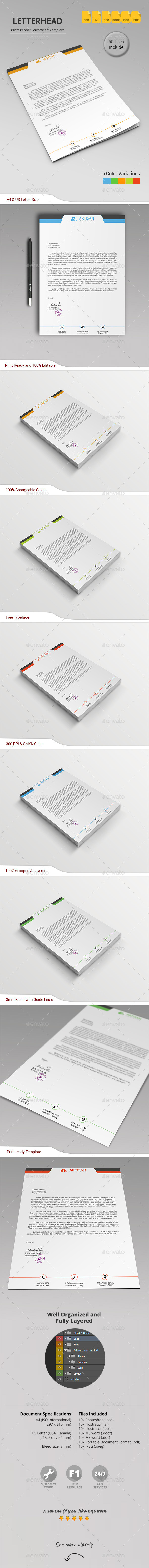 GraphicRiver Letterhead 11262870 GraphicRiver Letterhead 11262870
