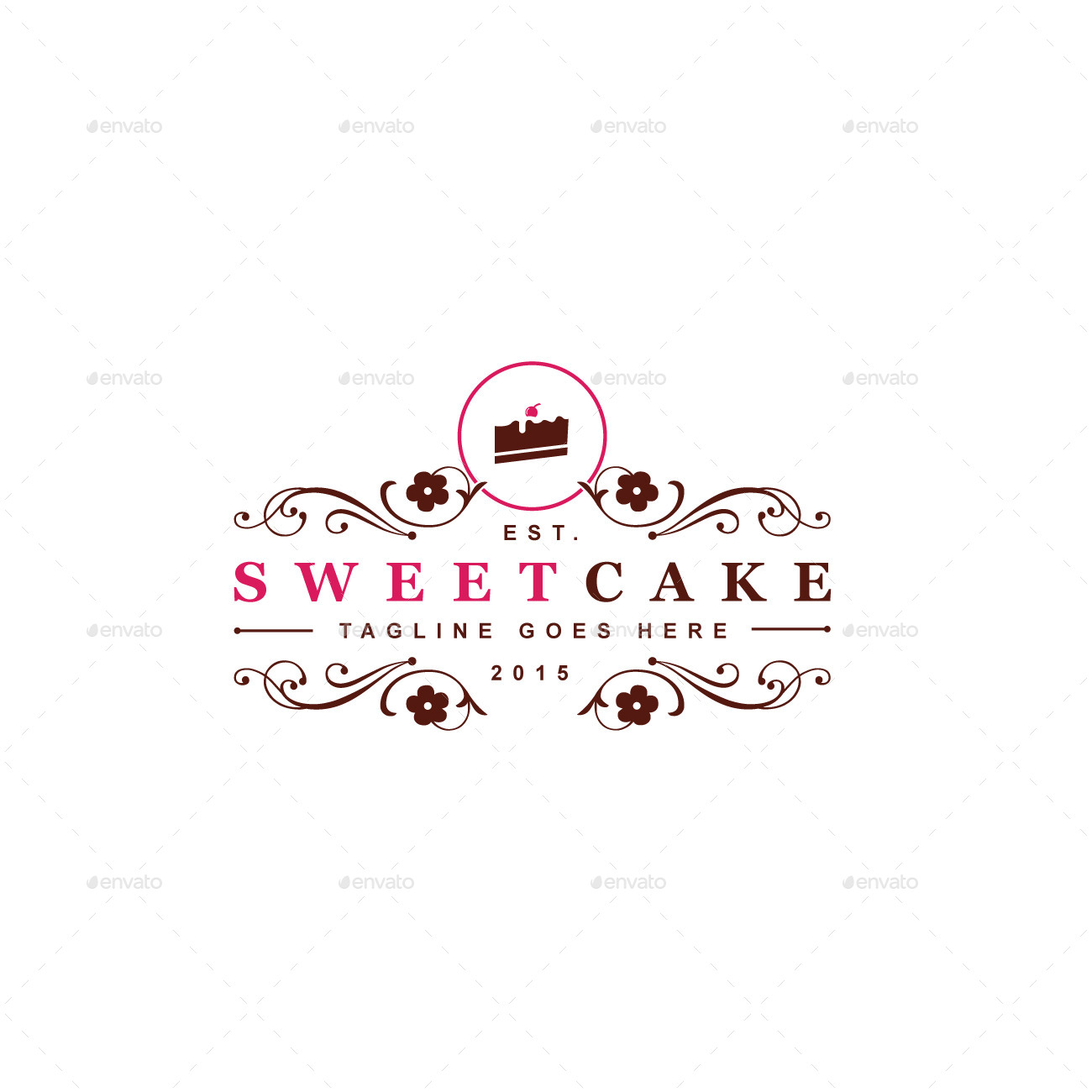 Sweet Cake Logo Template by designgarrad GraphicRiver