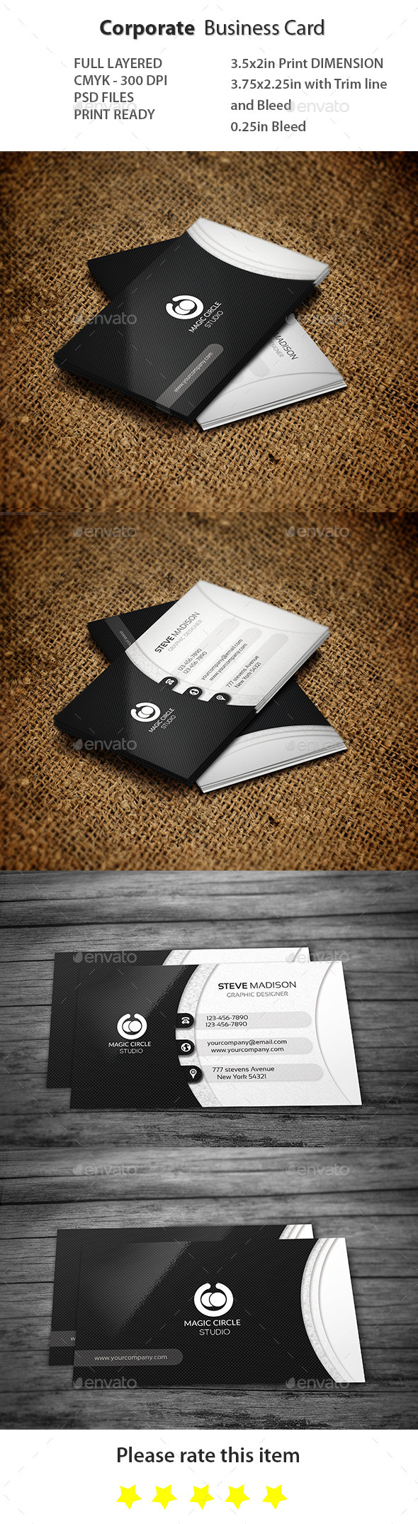 GraphicRiver Corporate Business Card 11263358 GraphicRiver Corporate Business Card 11263358