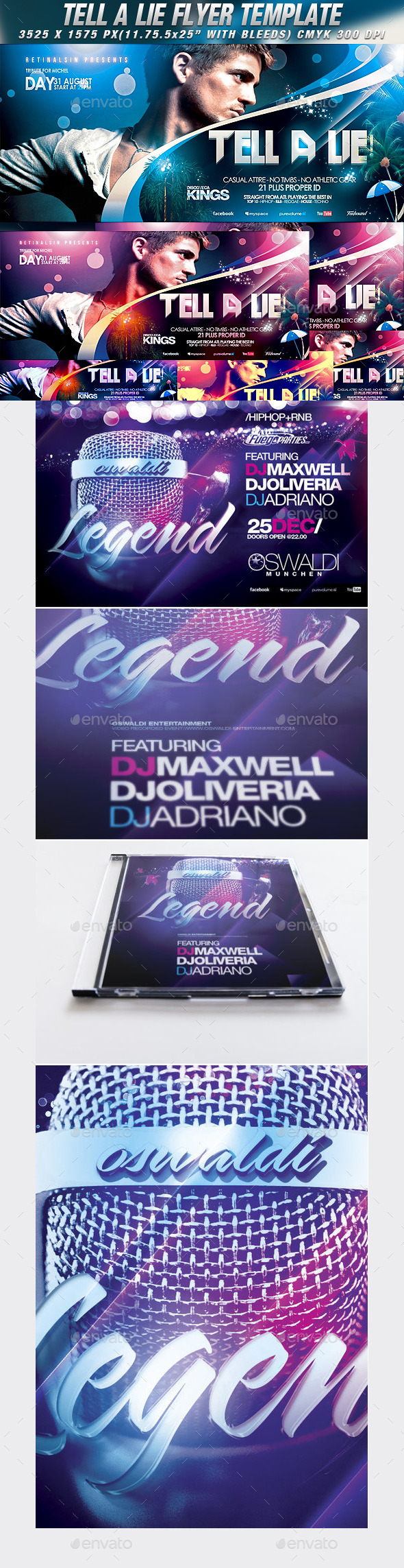 GraphicRiver Legend Flyer Bundle 11264442 GraphicRiver Legend Flyer Bundle 11264442