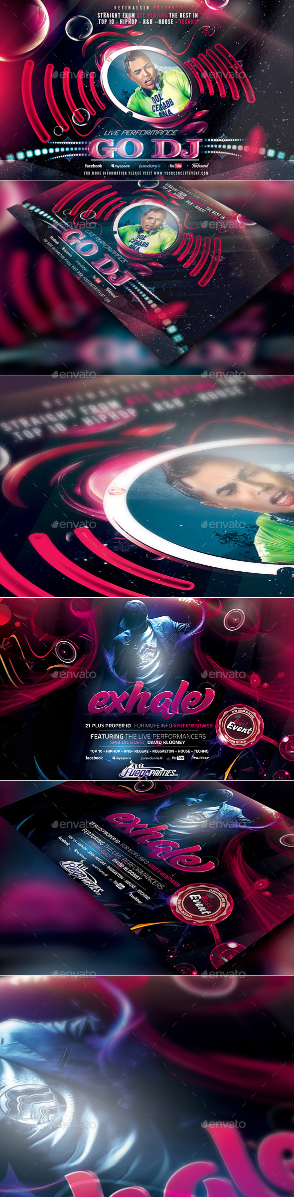 GraphicRiver GoDj Flyer Bundle 11264788 GraphicRiver GoDj Flyer Bundle 11264788