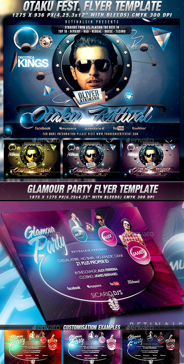 GraphicRiver Otaku Flyer Bundle 11264956 GraphicRiver Otaku Flyer Bundle 11264956
