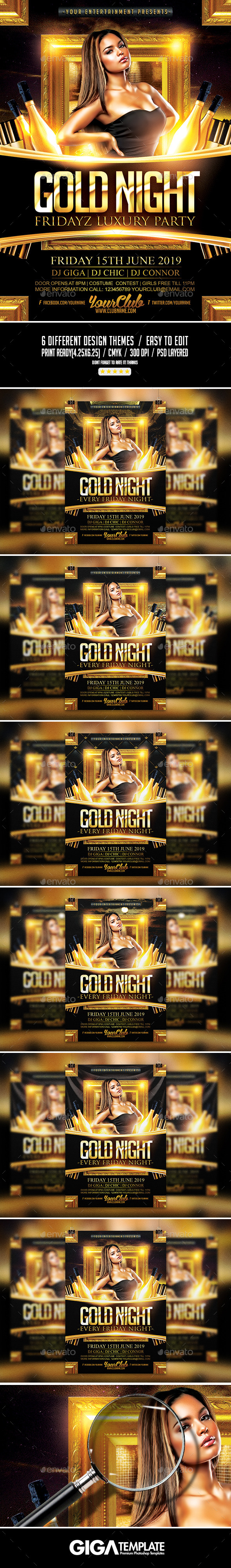 GraphicRiver Gold Night Fridayz Luxury Flyer PSD Template 11265160 GraphicRiver Gold Night Fridayz Luxury Flyer PSD Template 11265160