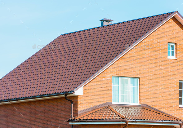 house with a gable roof window (Misc) Photo Download