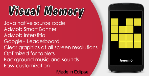 CodeCanyon Visual Memory Game with AdMob and Leaderboard 11265345 CodeCanyon Visual Memory Game with AdMob and Leaderboard 11265345