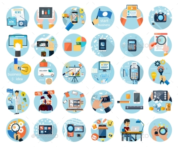 GraphicRiver Icons Set For Business Presentesion 11266336 GraphicRiver Icons Set For Business Presentesion 11266336