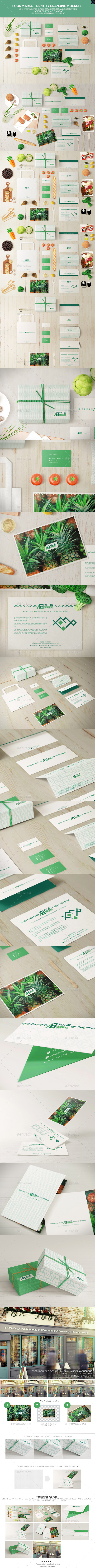 GraphicRiver Food Market Identity Branding Mockups 11268024 GraphicRiver Food Market Identity Branding Mockups 11268024