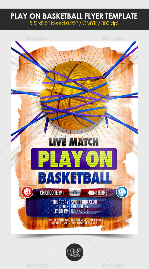 GraphicRiver Play On Basketball Flyer Template 11268949 GraphicRiver Play On Basketball Flyer Template 11268949