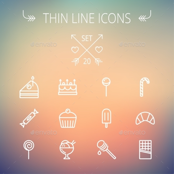GraphicRiver Food Thin Line Icon Set 11269523 GraphicRiver Food Thin Line Icon Set 11269523
