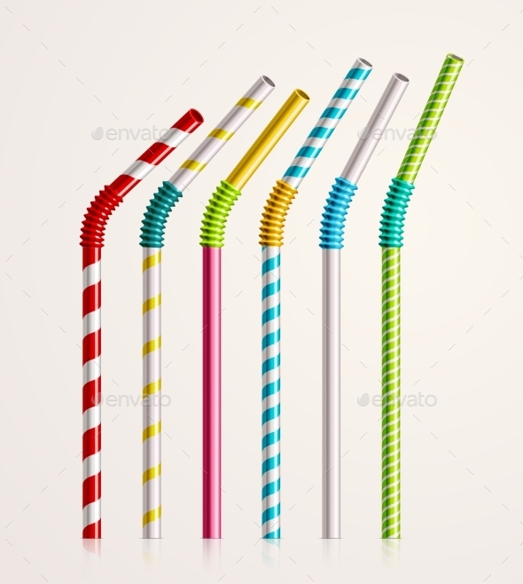 GraphicRiver Drinking Straws 11269878 GraphicRiver Drinking Straws 11269878