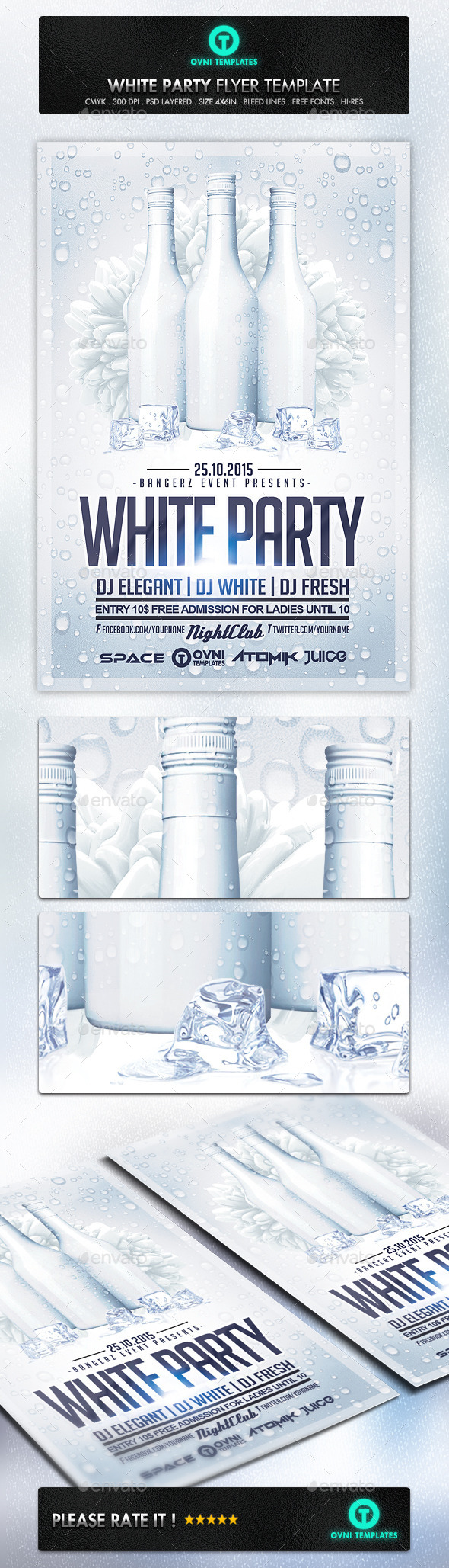 GraphicRiver White Party Flyer Template 11269911 GraphicRiver White Party Flyer Template 11269911