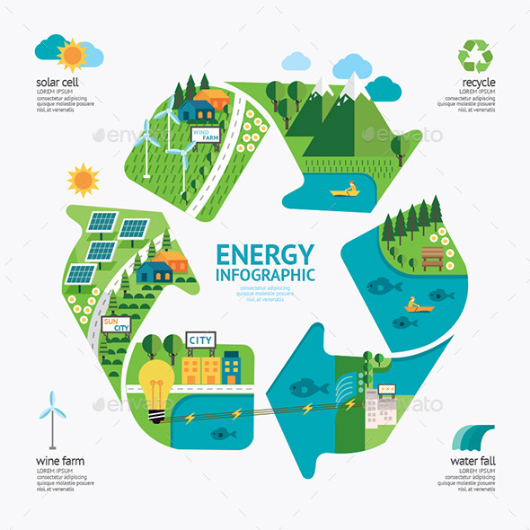 GraphicRiver Infographic Energy Template Design Protect World 11270716 GraphicRiver Infographic Energy Template Design Protect World 11270716