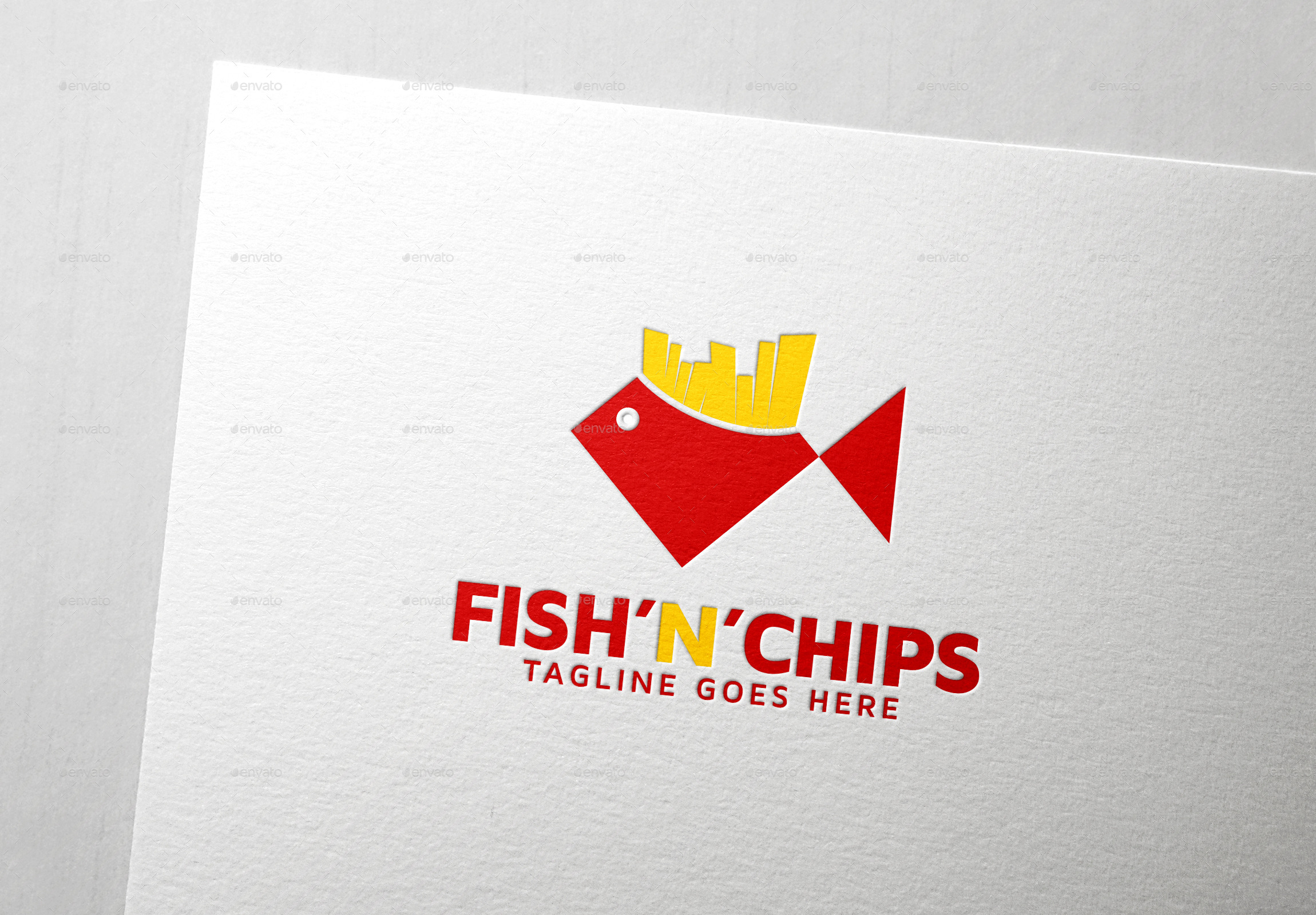 Fish'n'Chips Logo Template by thelionstudios GraphicRiver