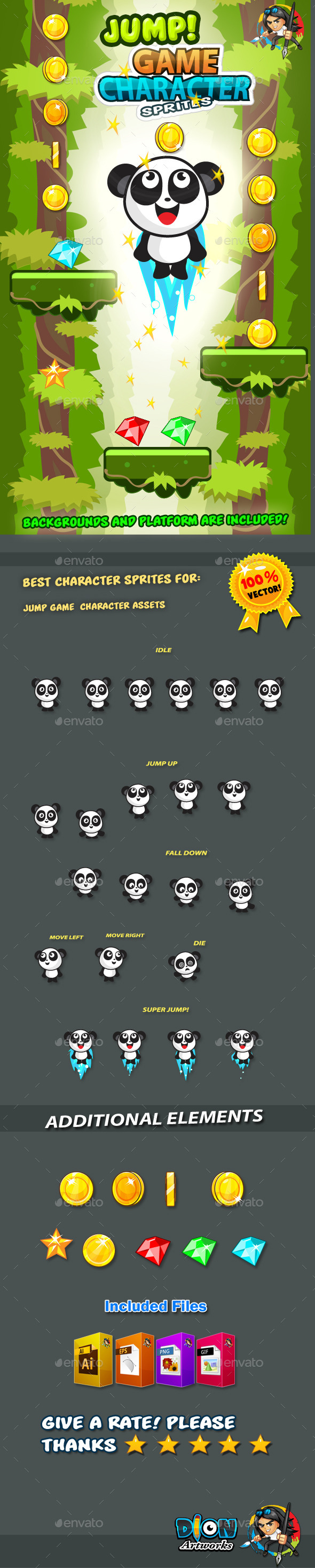 GraphicRiver Panda Jump Game Character Sprites 15 11272696 GraphicRiver Panda Jump Game Character Sprites 15 11272696