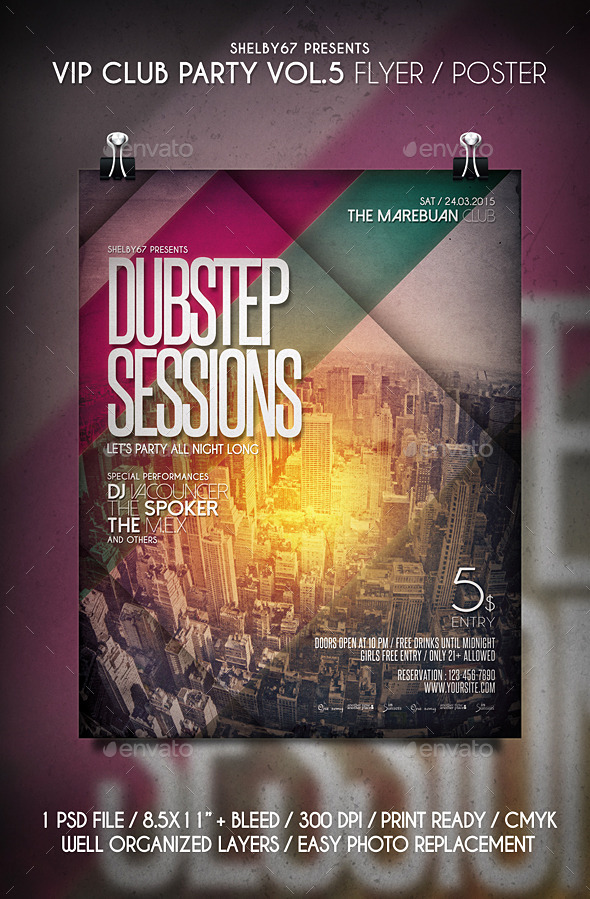 GraphicRiver VIP Club Party Flyer Poster Vol.5 11273273 GraphicRiver VIP Club Party Flyer Poster Vol.5 11273273