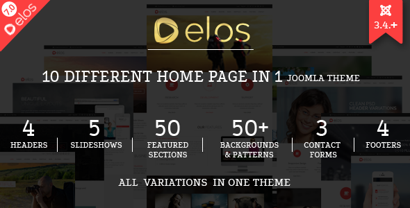 Elos - Responsive MultiPurpose Joomla Theme