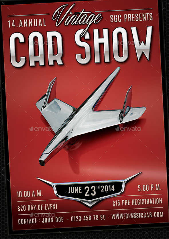 GraphicRiver Classic Car Show Flyer 11273769 GraphicRiver Classic Car Show Flyer 11273769