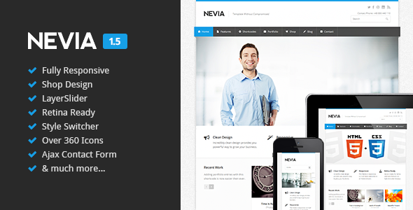 Nevia - Responsive HTML5 Template