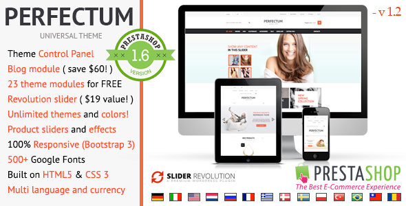 Perfectum - Responsive Prestashop theme