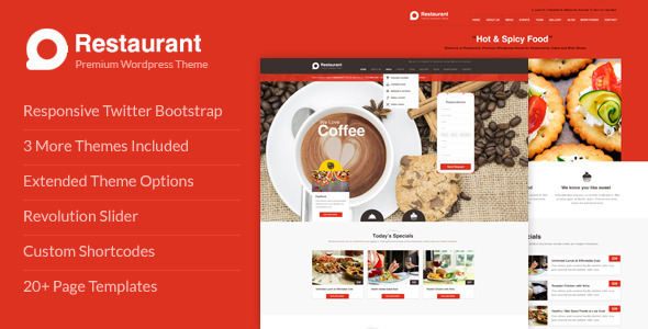 Restaurant Responsive WordPress Theme