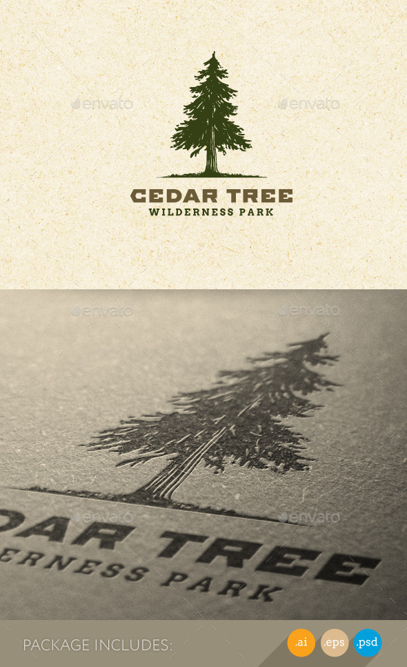 GraphicRiver Cedar Tree Wilderness Park Nature Logo 11274261 GraphicRiver Cedar Tree Wilderness Park Nature Logo 11274261