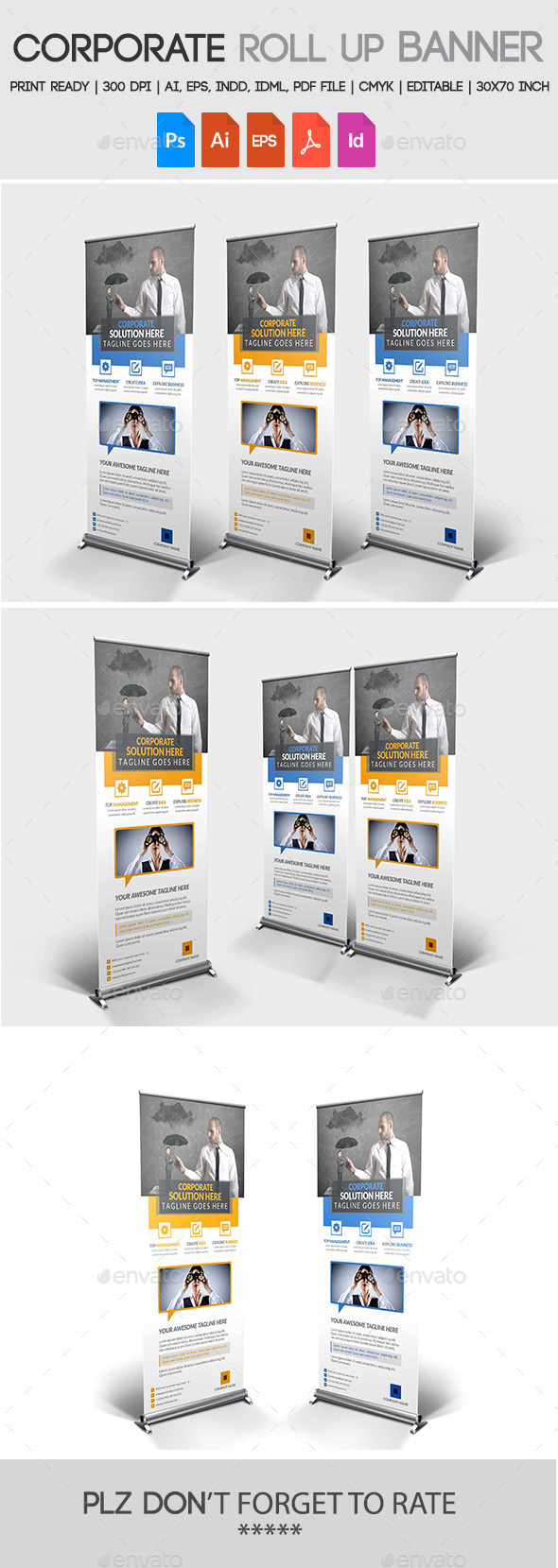 GraphicRiver Corporate Roll up Banner 11274463 GraphicRiver Corporate Roll up Banner 11274463